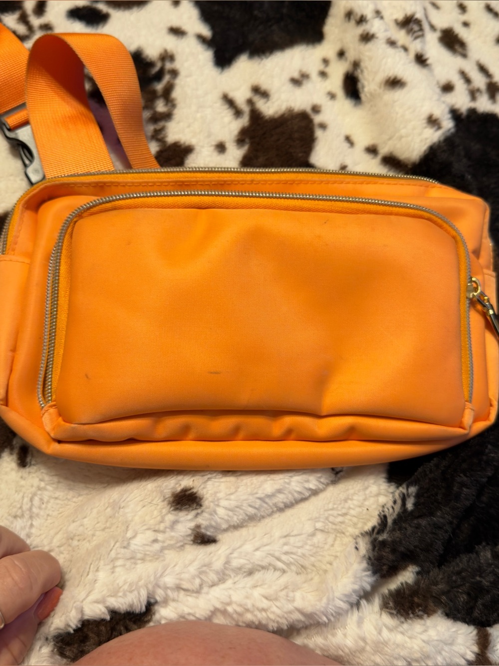 Bright Orange Crossbody Sling Bag